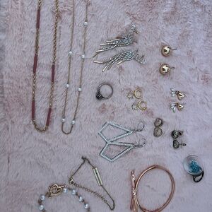 Elegant Gold and Silver Jewelry Set